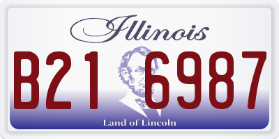 IL license plate B216987