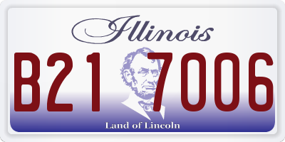 IL license plate B217006