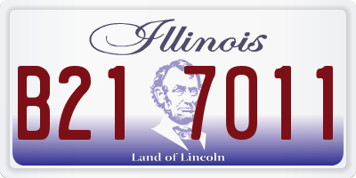 IL license plate B217011