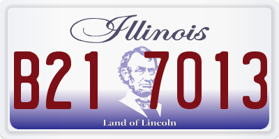 IL license plate B217013