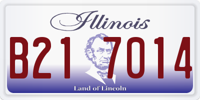 IL license plate B217014