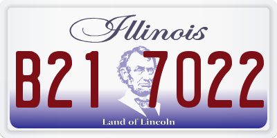 IL license plate B217022
