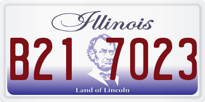 IL license plate B217023