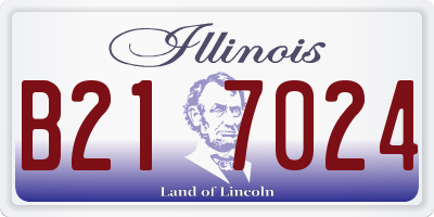 IL license plate B217024