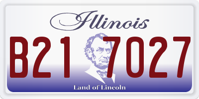 IL license plate B217027
