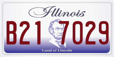 IL license plate B217029