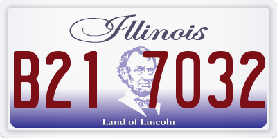 IL license plate B217032
