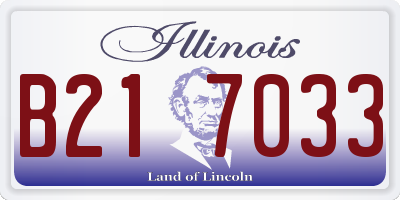 IL license plate B217033