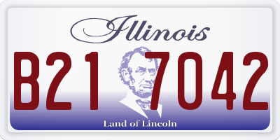 IL license plate B217042