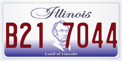 IL license plate B217044