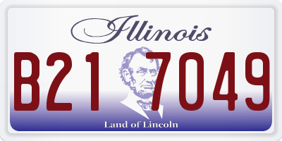 IL license plate B217049