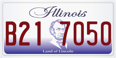 IL license plate B217050