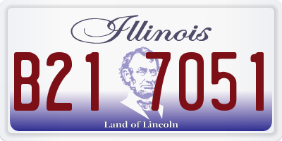 IL license plate B217051