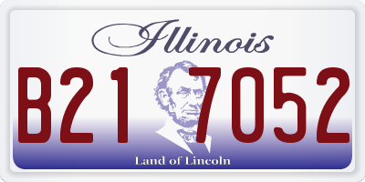 IL license plate B217052
