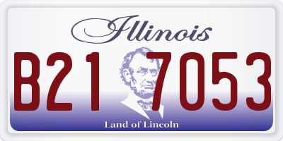 IL license plate B217053