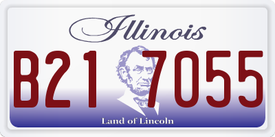 IL license plate B217055