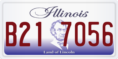 IL license plate B217056