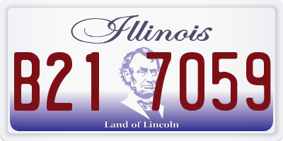 IL license plate B217059