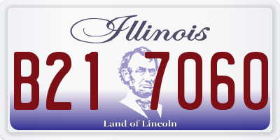 IL license plate B217060