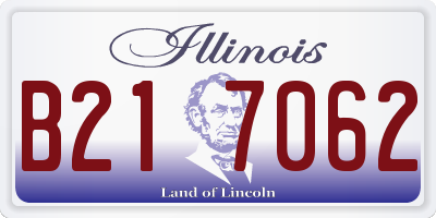 IL license plate B217062