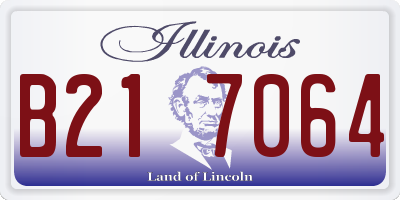 IL license plate B217064