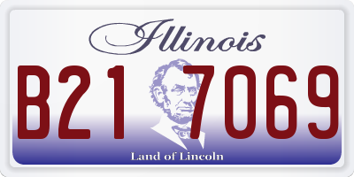 IL license plate B217069