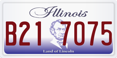 IL license plate B217075