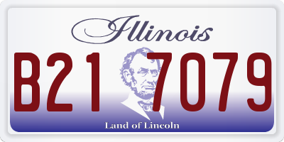 IL license plate B217079
