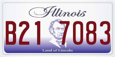 IL license plate B217083