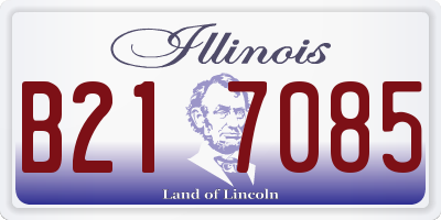 IL license plate B217085