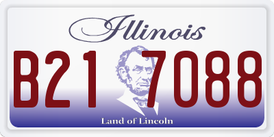 IL license plate B217088