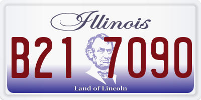 IL license plate B217090
