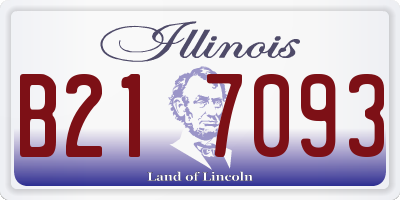 IL license plate B217093