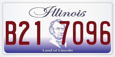 IL license plate B217096