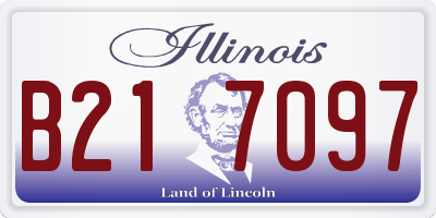 IL license plate B217097