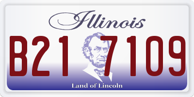 IL license plate B217109