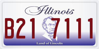 IL license plate B217111
