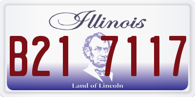 IL license plate B217117