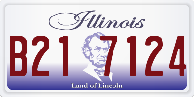 IL license plate B217124