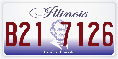 IL license plate B217126
