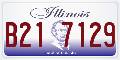 IL license plate B217129