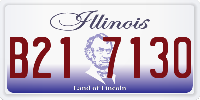 IL license plate B217130