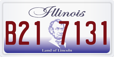 IL license plate B217131