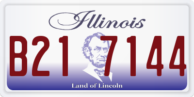 IL license plate B217144