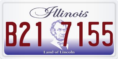 IL license plate B217155