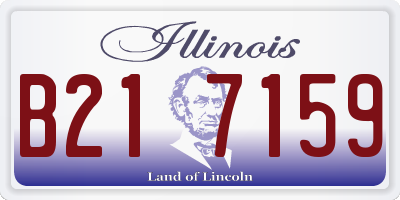 IL license plate B217159