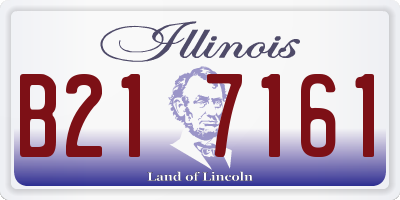 IL license plate B217161