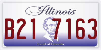 IL license plate B217163