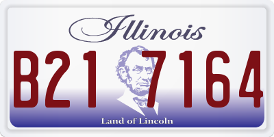IL license plate B217164