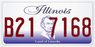 IL license plate B217168